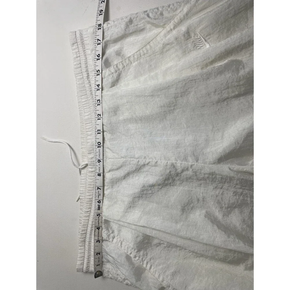VTG NIKE white Tag Made In USA white Athletic Windbreaker Pants Zip Ankle Size M